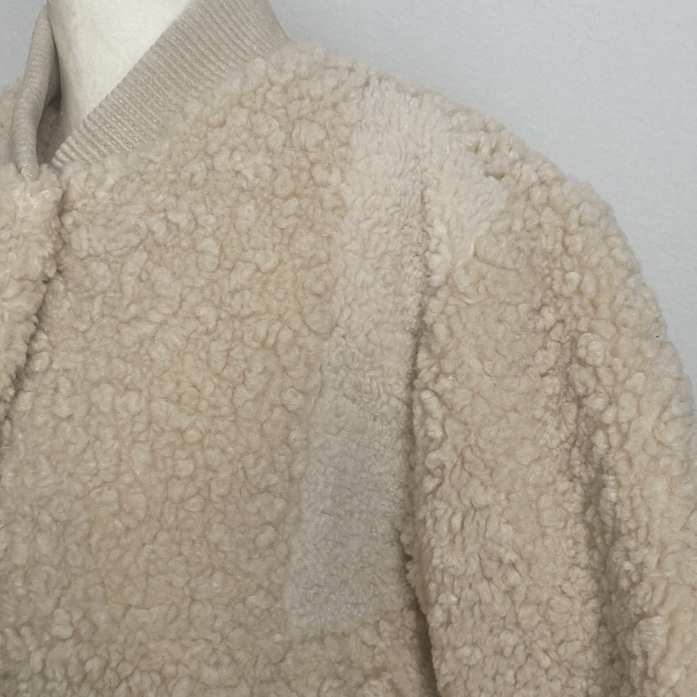 Anthropologie DH New York Sherpa-Fleece Bomber Jacket - Picture 10 of 16